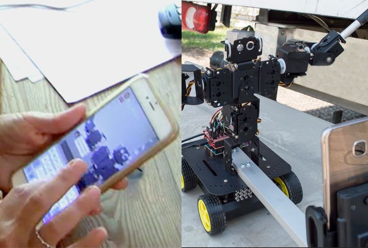 Robro il robot di Streamago che fa i live video selfie chatta ed esegue comandi