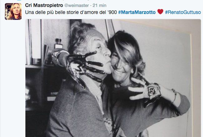 Marta Marzotto la commozione viaggia sui social