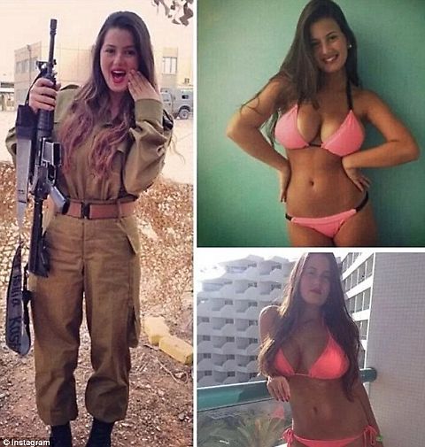 Le soldatesse israeliane tolgono la divisa e restano senza veli bombe sexy