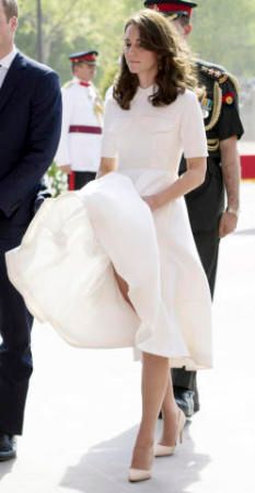 Kate Middleton e il vento una lotta senza fine
