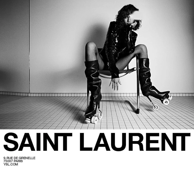 Immagine degradante e sottomessa della donna la pubblicità shock di Yves Saint Laurent