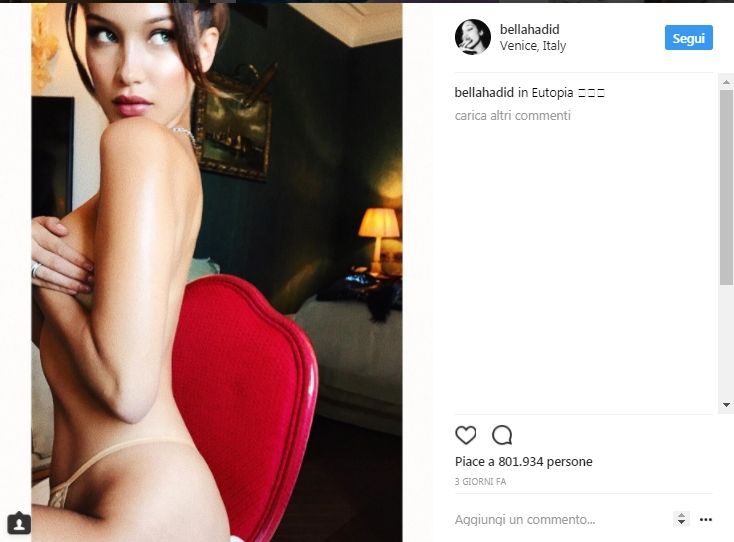 Bella Hadid bacia in bocca una modella e scoppia la polemica
