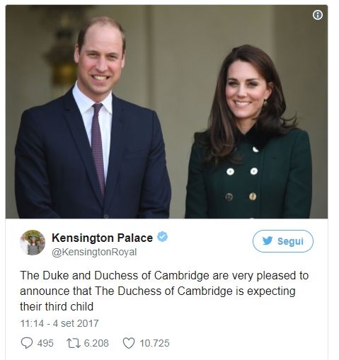 Kate e William aspettano il terzo figlio ecco come ha preso la notizia baby George