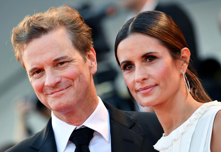 Colin Firth e la moglie