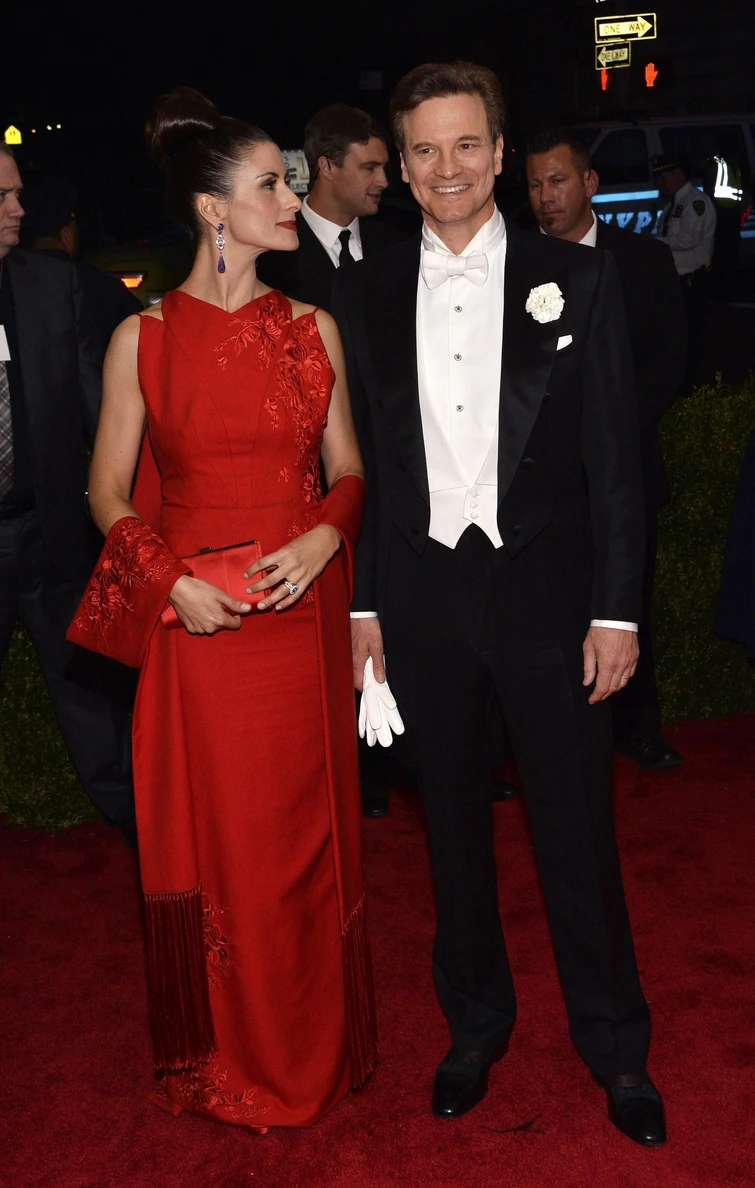Colin Firth e la moglie