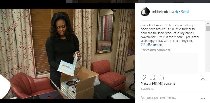 Michelle Obama in arrivo la sua autobiografia presentazioni sold out e popolarità alle stelle