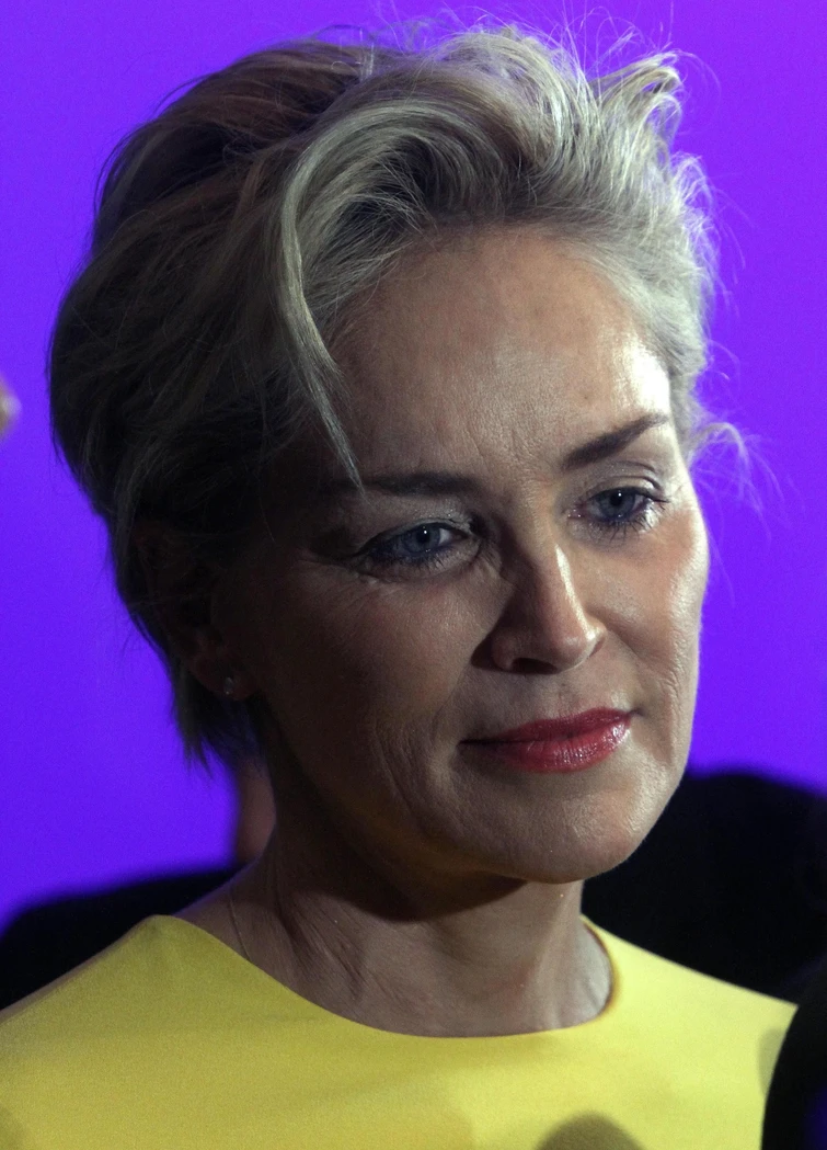 Sharon Stone in lacrime per il premio della Croce Rossa