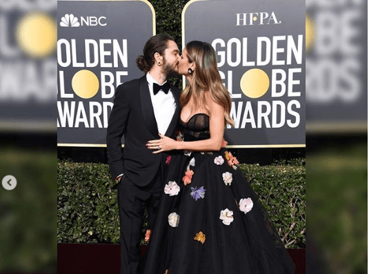 Heidi Klum ai Golden Globe sfoggia il giovane fidanzato e lanello Ma tutti guardano altrove