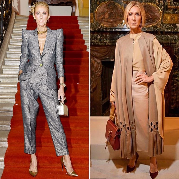 Céline Dion stilosissima a Parigi ma quanto è invecchiata