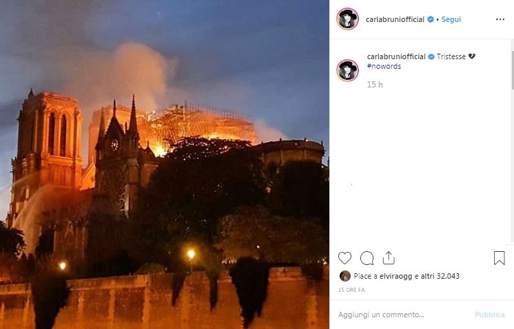 Claudia Cardinale Carla Bruni e le altre italiane di Francia il dolore per Notre Dame