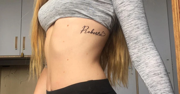 Roberta Ragusa lomaggio della figlia in un tattoo