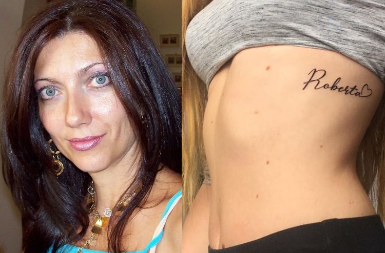 Roberta Ragusa lomaggio della figlia in un tattoo