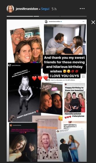 Jennifer Aniston compie 51 anni Gli auguri social dei Friends