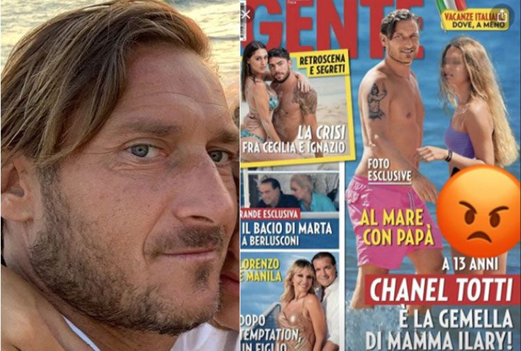 Ilary Blasi e Francesco Totti lo sfogo sulla figlia in copertina