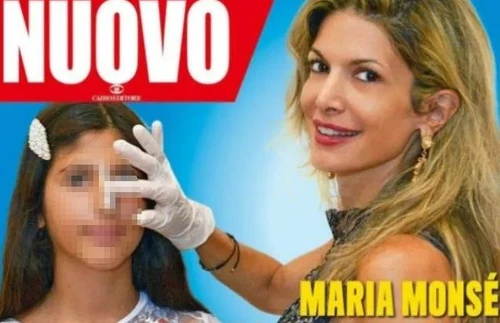 Maria Monsè e il ritocchino alla figlia di 14 anni in copertina scoppia la polemica