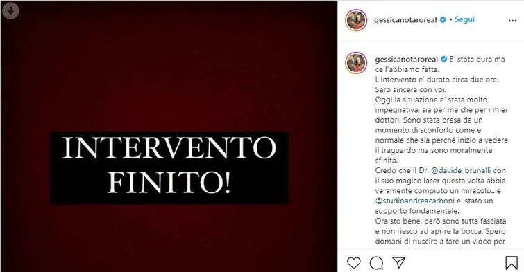 Gessica Notaro risponde agli haters