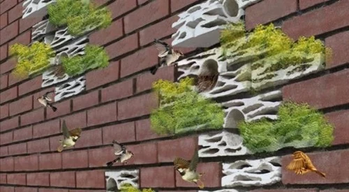 I bio mattoni pareti ecologiche con materiali spesso bizzarri