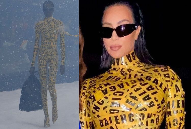 Balenciaga la sfilata stupisce non solo per loutfit di Kim Kardashian