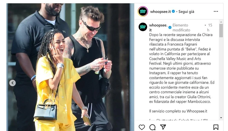 Chi è Giulia Ottorini linfluencer paparazzata con Fedez al Coachella Festival