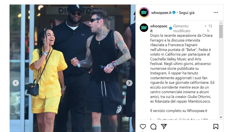 Chi è Giulia Ottorini linfluencer paparazzata con Fedez al Coachella Festival