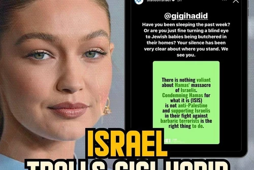 Gigi Hadid manifesta solidarietà a ebrei e palestinesi La risposta al veleno del Governo israeliano