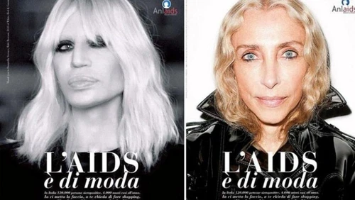 L Aids è di moda polemica sullo slogan shock che inguaia Donatella Versace