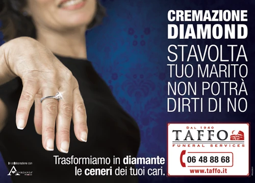 Azienda trasforma i defunti in diamante in Italia 10 casi allanno