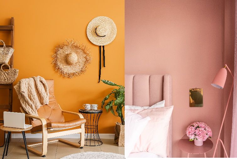Arancione e rosa quali sono gli ambienti della casa in cui ci fanno stare meglio 