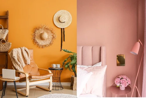 Arancione e rosa quali sono gli ambienti della casa in cui ci fanno stare meglio 