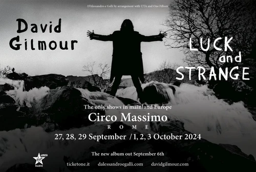 David GIlmour il 6 settembre esce il nuovo album Luck and Strange