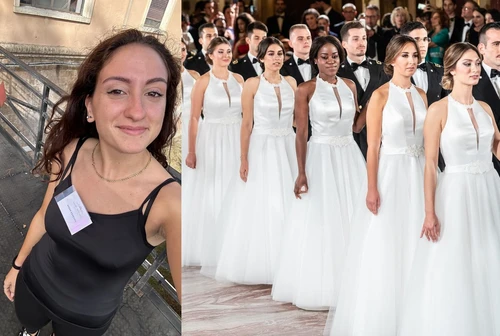 Una ragazza di Cagliari al Gran Ballo viennese una serata da favola con una finalità per niente fiabesca la lotta alla violenza di genere