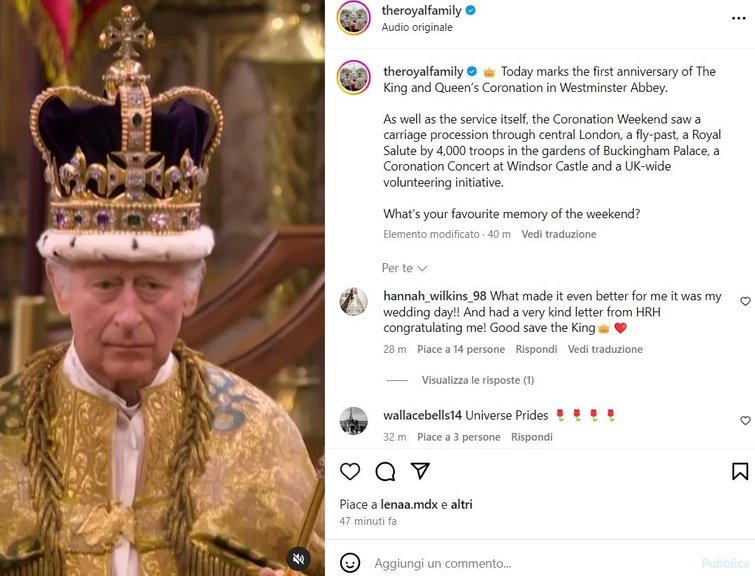Re Carlo primo anno di regno