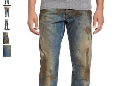 I jeans macchiati di (finto) fango costano 420 euro bufera sul web