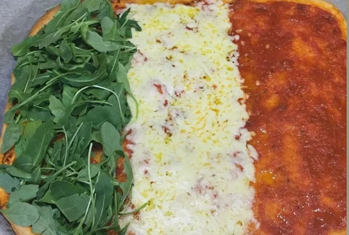 La ricetta della pizza Forza Italia