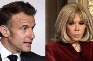 Macron e la moglie Brigitte