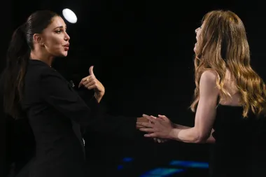 Belen Rodriguez e Francesca Fagnani, intervista a Belve