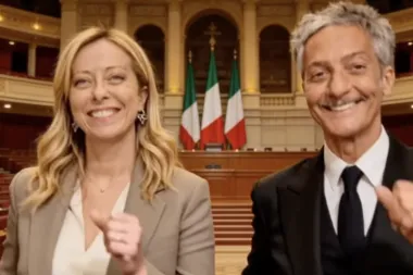 Giorgia Meloni e Rosario Fiorello