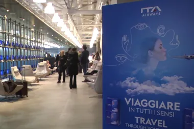 ITA Airways rinnova l'Hangar Lounge di Roma Fiumicino