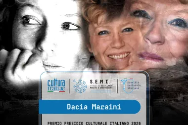 A Dacia Maraini il Premio Presidio Culturale Italiano