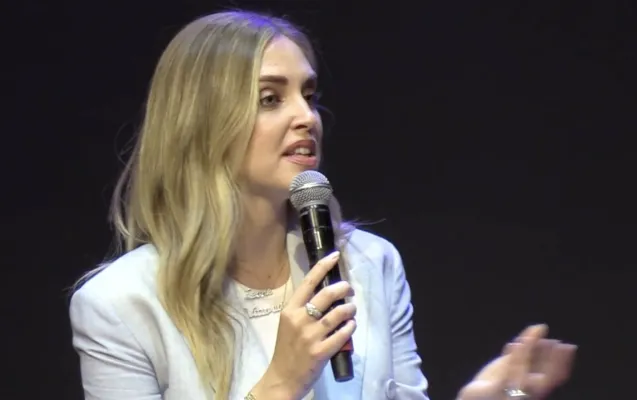 Chiara Ferragni all'iniziativa Codacons "Oltre il silenzio"