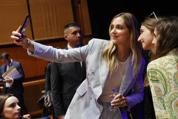 Chiara Ferragni all'iniziativa Codacons "Oltre il silenzio" - Ansa