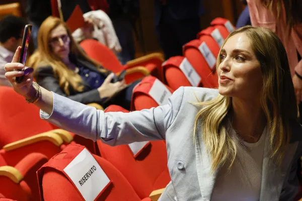 Chiara Ferragni all'iniziativa Codacons "Oltre il silenzio" - Ansa