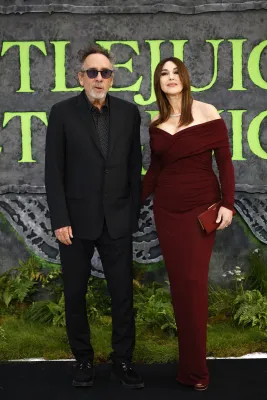 Monica Bellucci e Tim Burton - Ansa