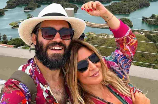 Selvaggia Lucarelli e Lorenzo Biagiarelli. Foto Ansa