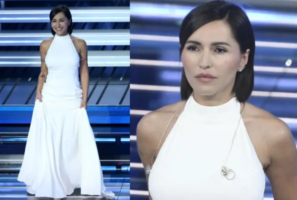 Serena Brancale:  per la serata, incanta con un abito bianco che unisce purezza ed energia scenica. I capelli sono portati sciolti. Il make-up punta su tonalità calde: occhi sfumati nei marroni e nei bronzi,  labbra nude glossy. L’effetto complessivo è raffinato e perfettamente in equilibrio tra eleganza e carattere.  Moira Zelli Al Pacino