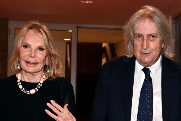 Enrico Vanzina e a moglie Federica Burger - Foto Ansa