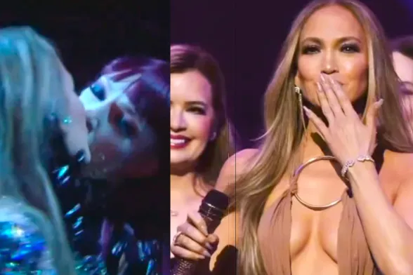 Jennifer Lopez bacio lesbo agli Ama's