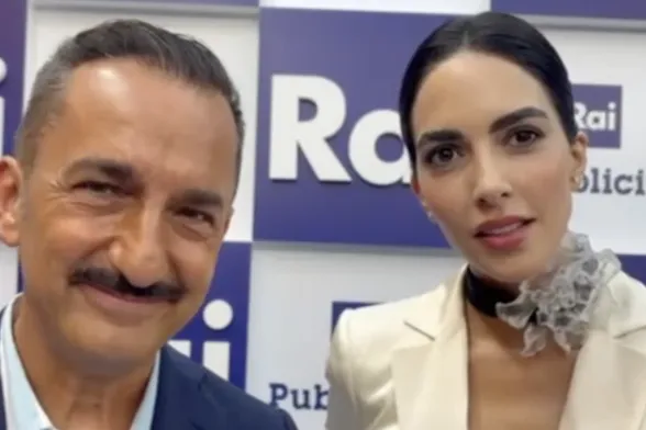 Rocio Munoz Morales e Nicola Savino insieme su Rai2