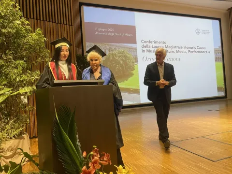 La Statale di Milano conferisce la laurea ad honorem a Ornella Vanoni