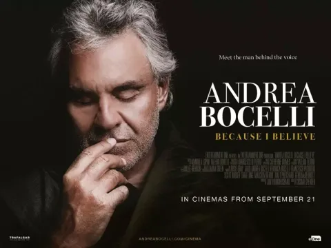 Il film ‘Andrea Bocelli: Because I Belive’ in tutte le sale dal 21 settembre